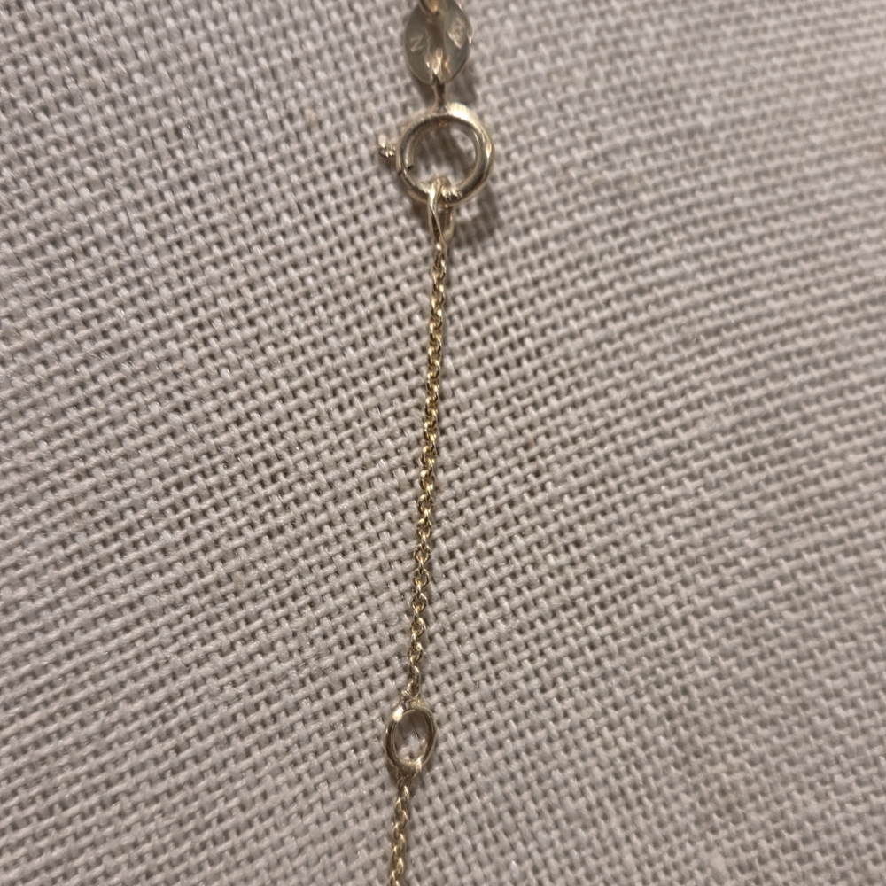 14k Gold And Diamond North Star Pendant Necklace - Picture 4 of 7